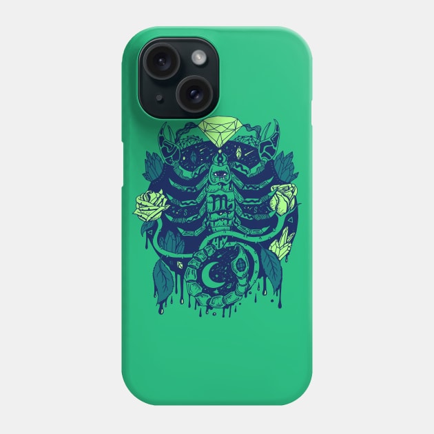 Ngreen Mystic Scorpio Zodiac Phone Case by kenallouis