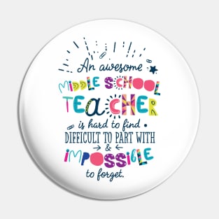 An Awesome Middle School Teacher Gift Idea - Impossible to forget Pin