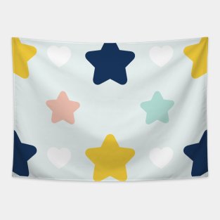 Colorful Starry Star Pattern Tapestry