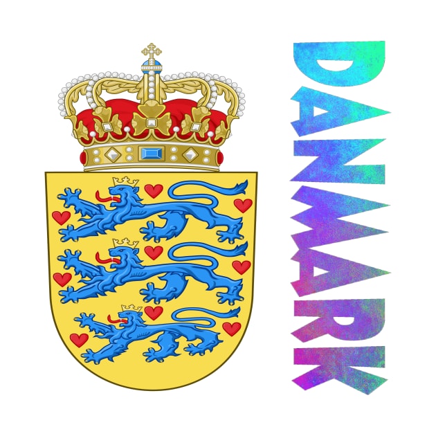 Danmark (Denmark) Coat of Arms Design by Naves