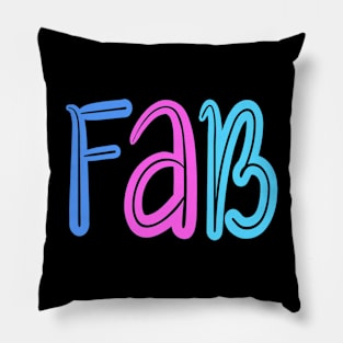 Fab - Happy Vibes Retro Pillow