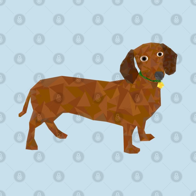 Geometric Sausage Dog by Geometrico22