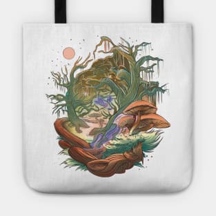 Mushroom Fantasy Art Design Shrooms Tote