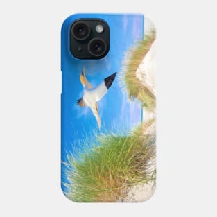 Northen Gannet Bird at the Beach Phone Case