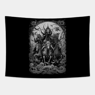 Horsemen of the Apocalypse Engrave art Tapestry