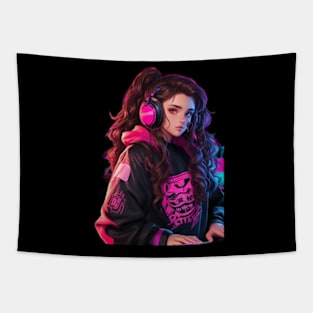 DJ Girl Tapestry