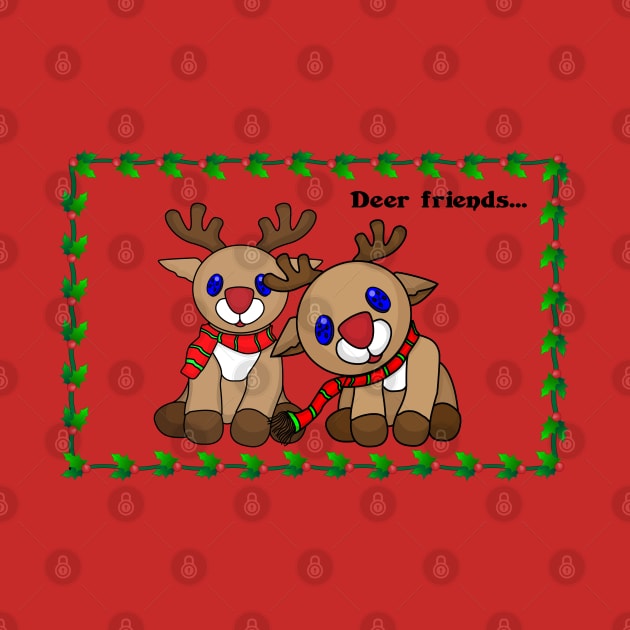 Deer Friends Holiday Greeting by Greylady2016