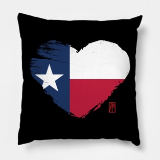 U.S. State - I Love Texas - Texas Flag Pillow