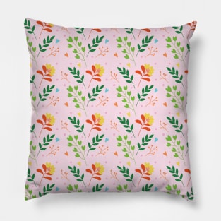 Beautiful Floral Pattern Flowers Mask Pillow