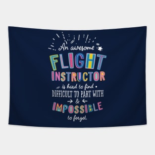An awesome Flight Instructor Gift Idea - Impossible to Forget Quote Tapestry