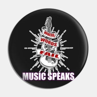 where words fail music speaks guitar | music lovers and dance | pop song Pin