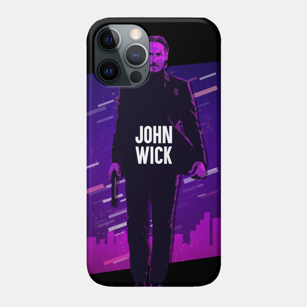 John Wick - 80s Design - John Wick - Phone Case