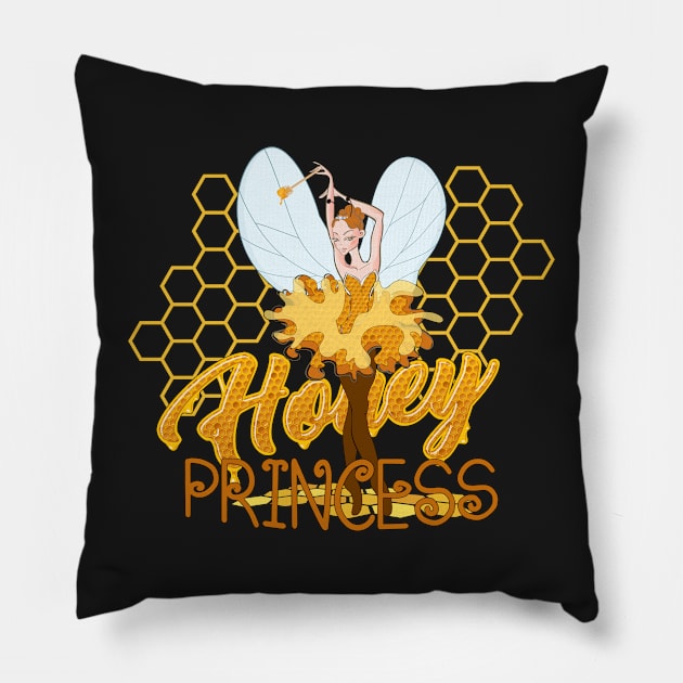 Honey -Honey bee -Honey Princess Pillow by KrasiStaleva