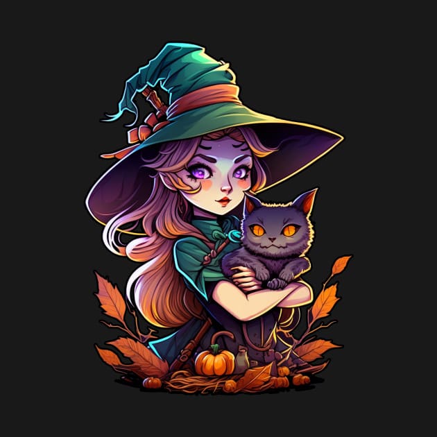 Witch and her Cat by RichieDuprey