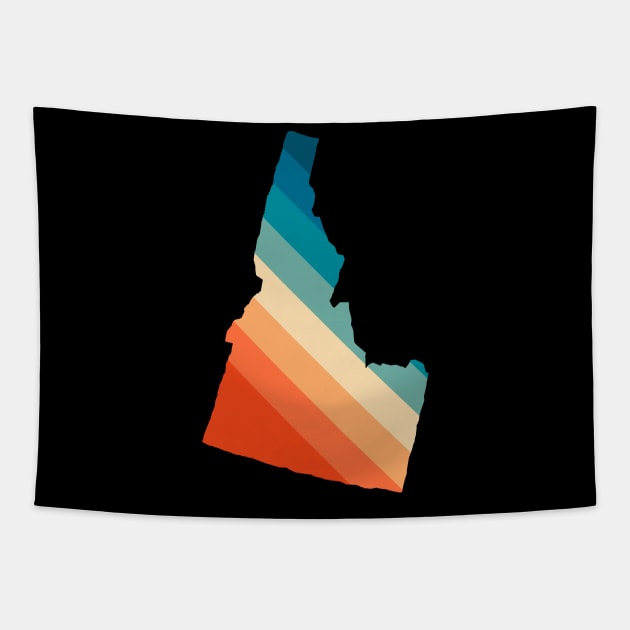 Idaho State Retro Map Tapestry by n23tees