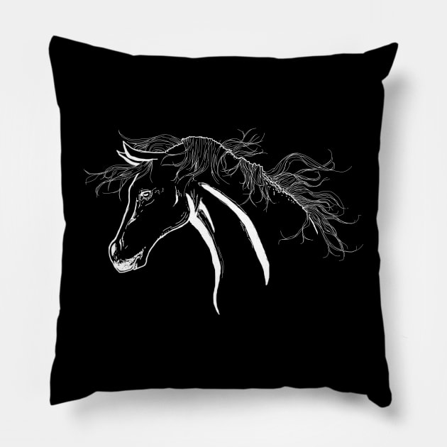 horse Pillow by hamadani