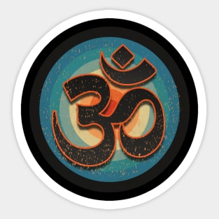 Om Yoga Tribal Goa Sign - Om - Sticker