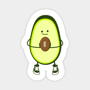 Funny rugby avocado Magnet