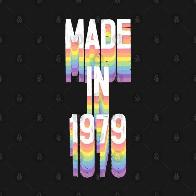 MADE IN 1979 / Birthday Typography Gift Design by DankFutura