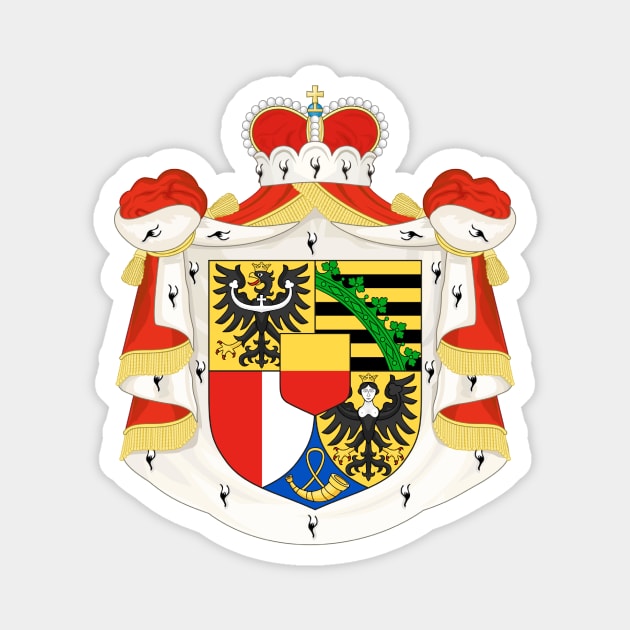 Coat of arms of Liechtenstein Magnet by Wickedcartoons