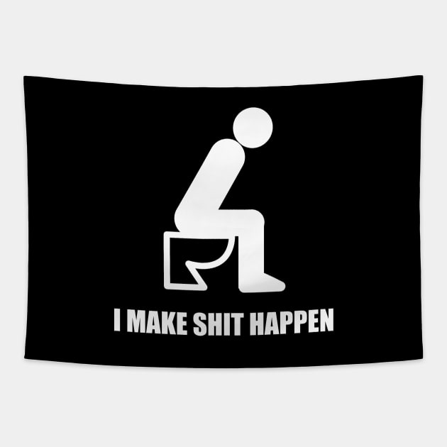 I Make Shit Happen Black Tapestry by Flippin' Sweet Gear