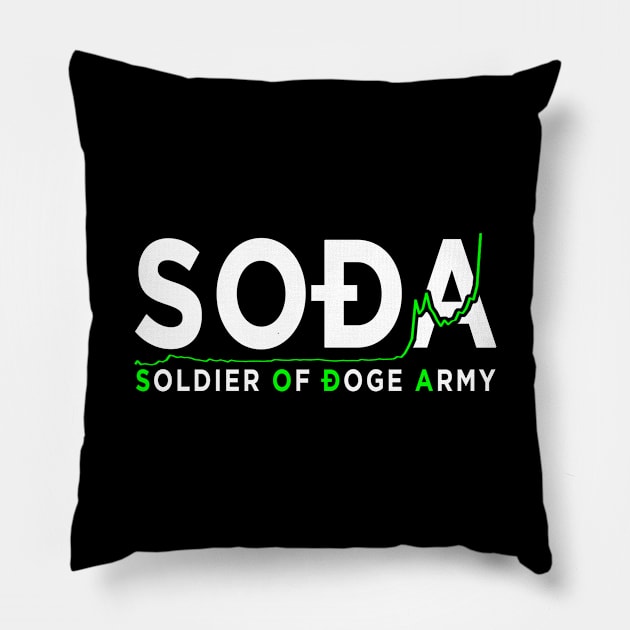 SODA Soldier of Doge Army Pillow by DogeArmy