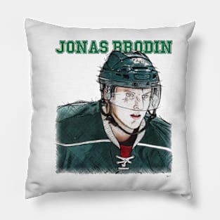 Jonas Brodin Minnesota Sketch Pillow