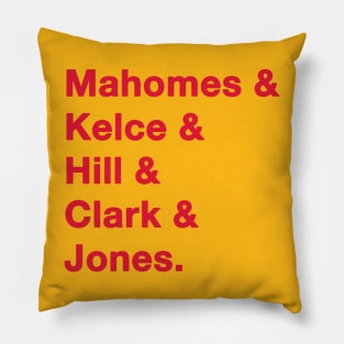 2019 Kansas City Chiefs Red Pillow