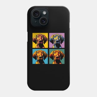 Pop Retro Vizsla Art Painting - Cute Puppy Phone Case