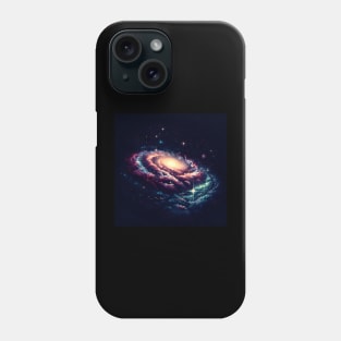 pixelated - space galaxy pixelated Phone Case