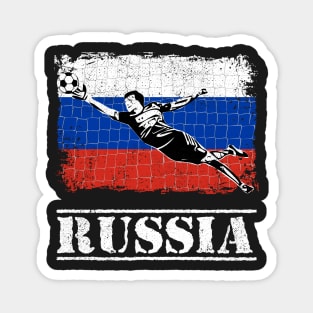 Russia Soccer Goalie Goal Keeper Shirt Magnet