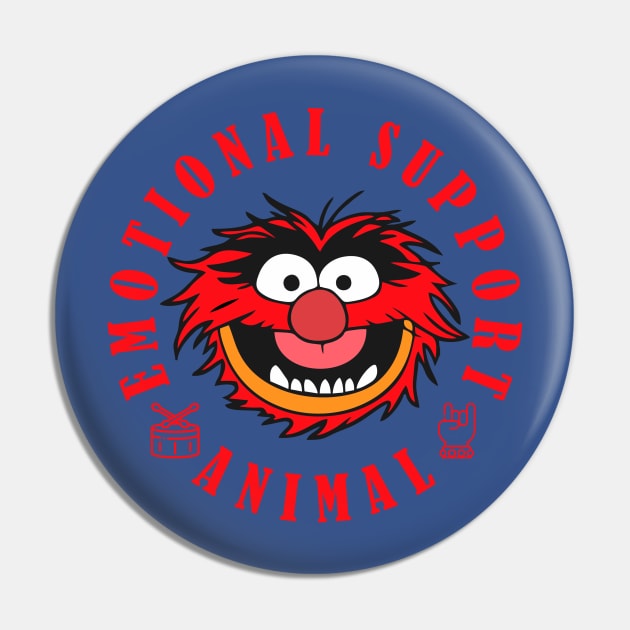 Muppet Emotional Support Animal Pin by Happy Asmara