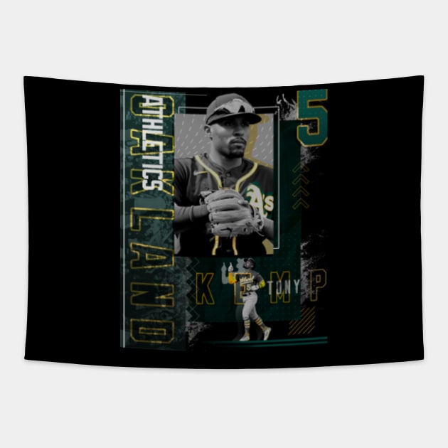 Tony Kemp Baseball Edit Tapestries Athletics - Tony Kemp - Posters