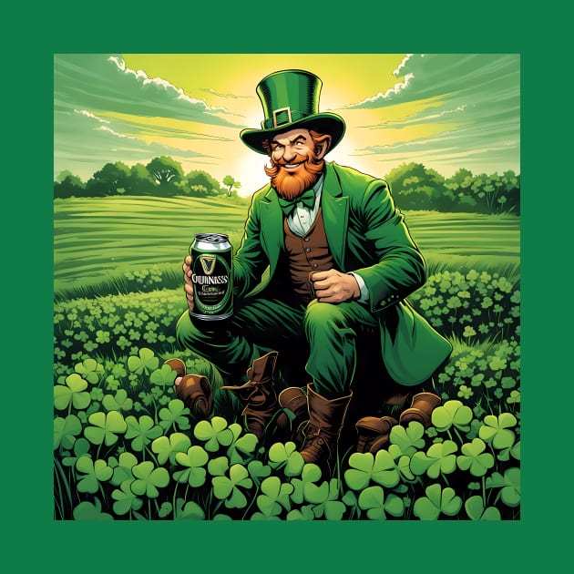 Folk Art Leprechaun by Colin-Bentham