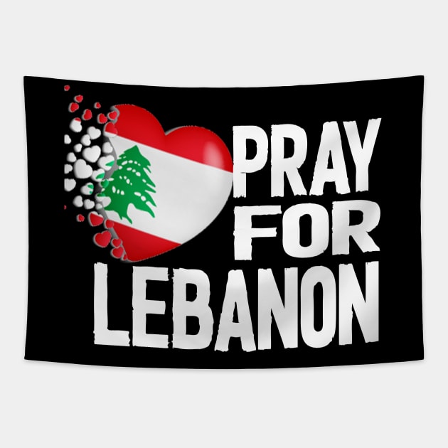 pray for lebanon beirut 2020 Tapestry by Netcam