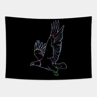 Eagle Bird Animal Wildlife Forest Nature Chrome Graphic Tapestry