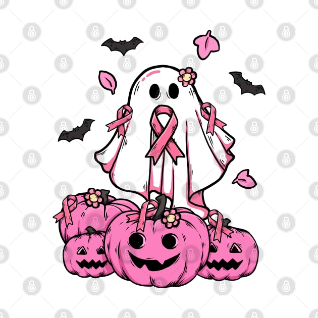 breast cancer boo pumpkin halloween by xiaoweii