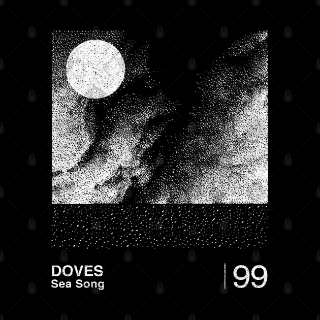 Doves / Sea Song / Minimalist Graphic Artwork Design by saudade