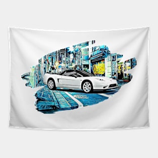 NSX Type R Tokyo Night Print Tapestry