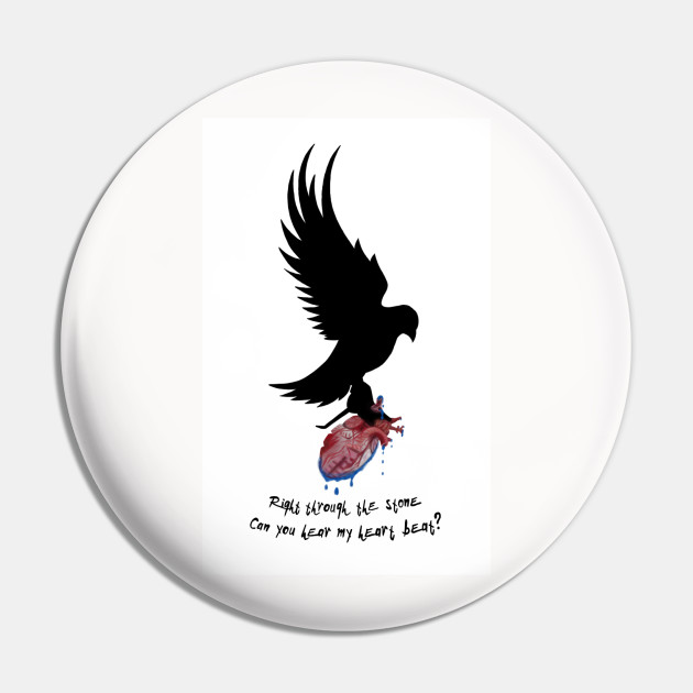 Dove And Grenade Heart Hollywood Undead Pin Teepublic