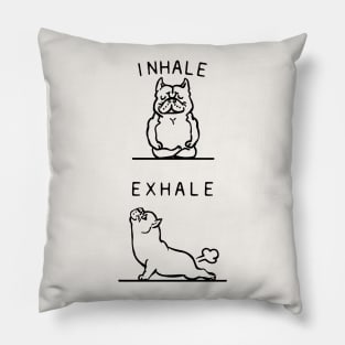 Inhale Exhale American Bully Pillow