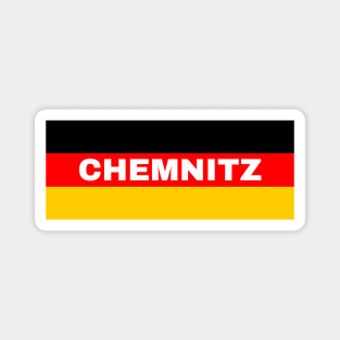 Chemnitz City in German Flag Magnet