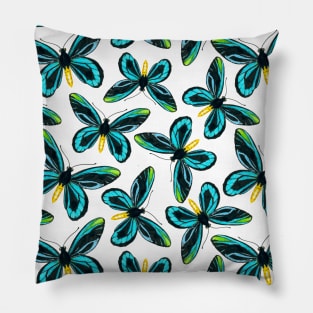 Queen Alexandra' s birdwing butterfly pattern design Pillow