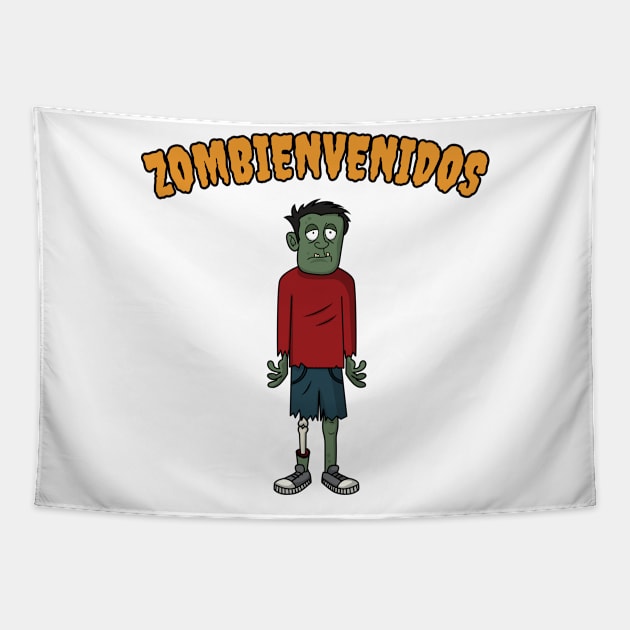 Zombienvenidos Tapestry by yeoys