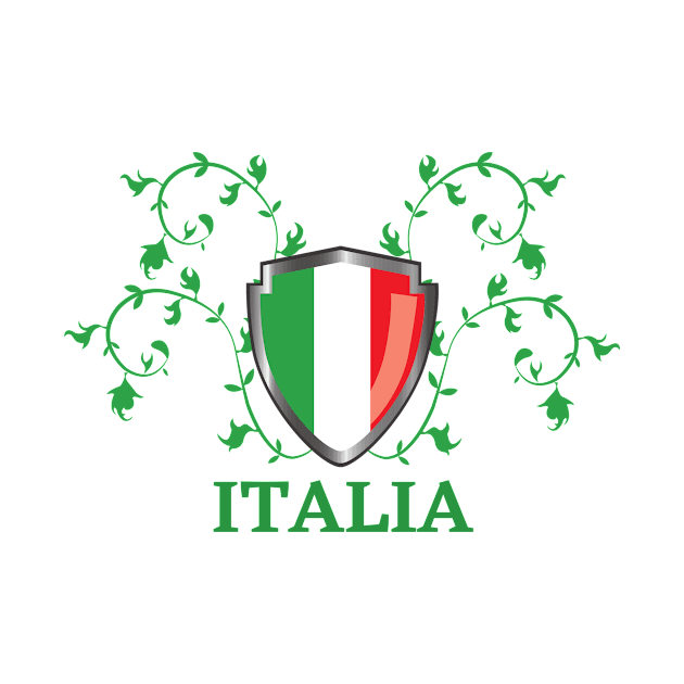 italian flag with grass decor by JAG2B