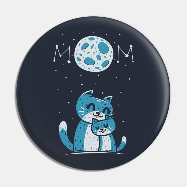 The Moon And The Mom Cat II Pin by krisren28