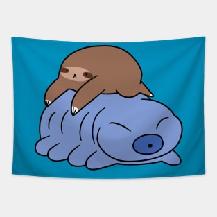 Little Sloth and Waterbear Tapestry