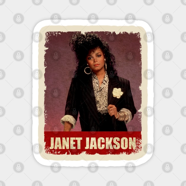 Janet Jackson - NEW RETRO STYLE Magnet by FREEDOM FIGHTER PROD