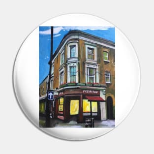 London, Pub at Christmas Pin