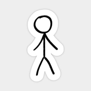 Single stick figure, hand drawn in very simple lines Magnet